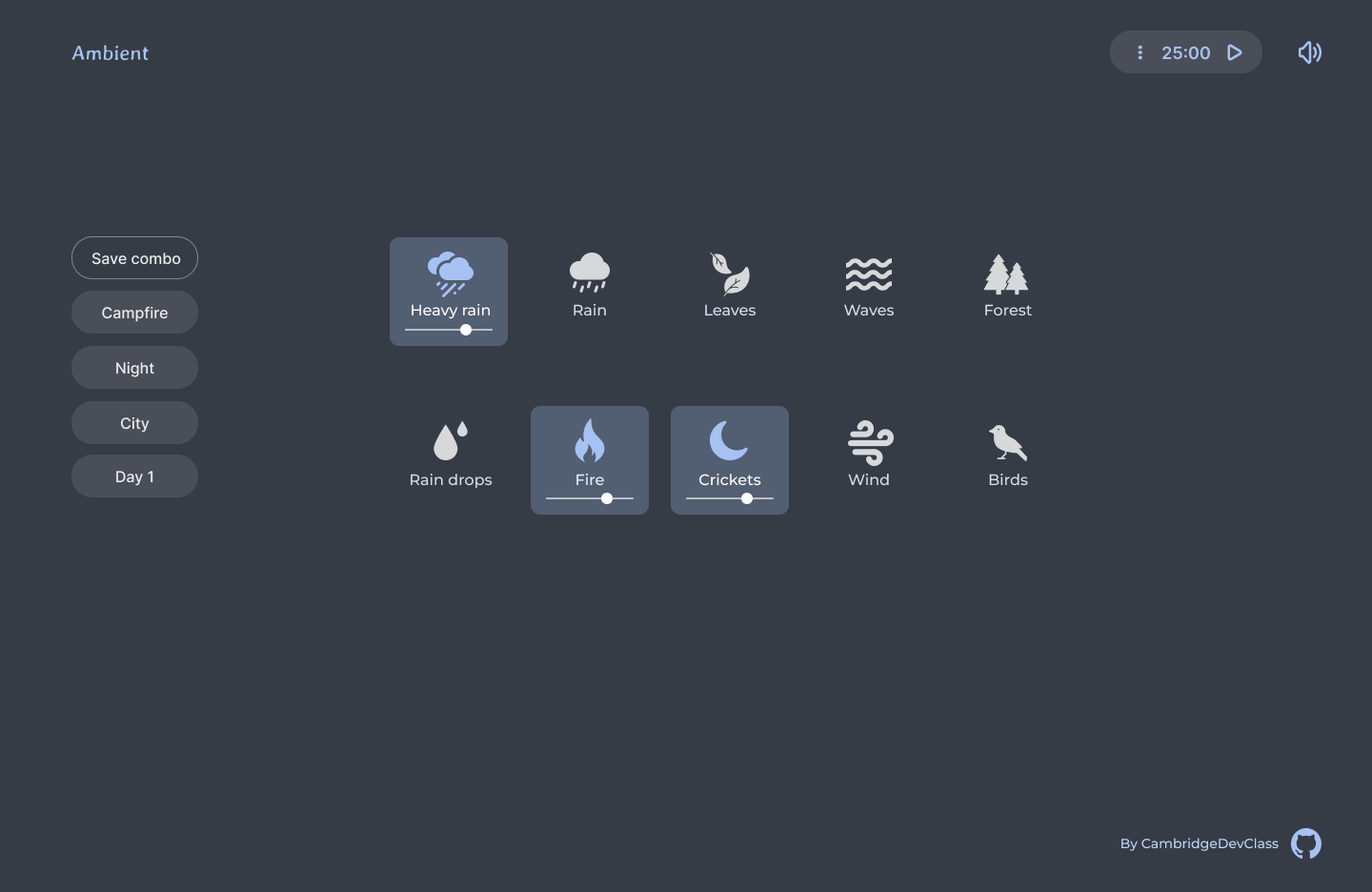 ambient app suggested design